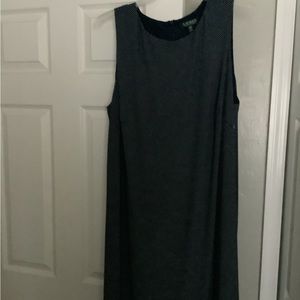 Ralph Lauren blue polkadoted dress